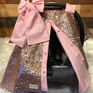 sequin car seat canopy/car seat cover/baby car seat cover/baby car seat canopy